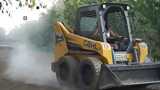 Sexy Indian Girl Driving Bobcat - Maya